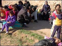 عائلات سورية بعد طردها من الجزائر