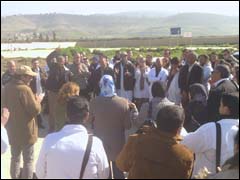 جانب من الوقفة الاحتجاجية