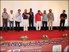 كمال كمال رفقة طاقم فيلمه الصوت الخفي بخريبكة (خاص)