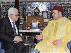 صاحب الجلالة يتباحث مع الرئيس الفلسطيني على هامش الدورة 20 للجنة القدس المنعقد بمراكش في يناير 2014 (أرشيف)