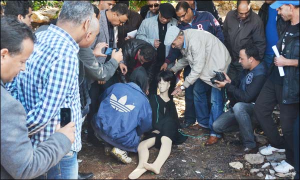 عملية تمثيل جريمة قثل شابة بالحي المحمدي