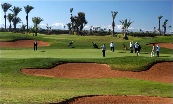 مشهد لملعب للغولف بمراكش