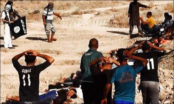مدنيون في قبضة 'الدواعش' قبيل إعدامهم