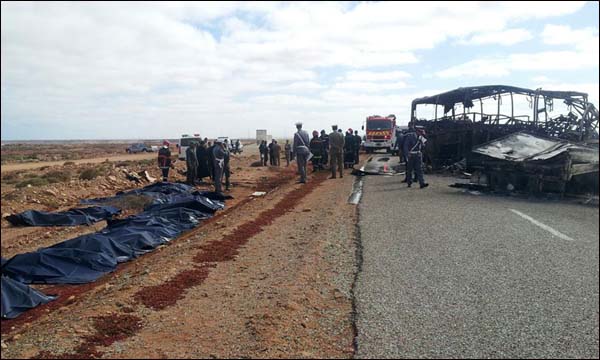 مشهد لفاجعة حادثة طانطان
