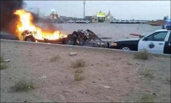 انفجار سيارة في الرياض 