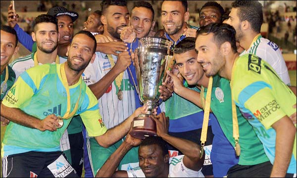 فريق الرجاء البيضاوي المغربي بطلا لدوري أبطال شمال إفريقيا لكرة القدم