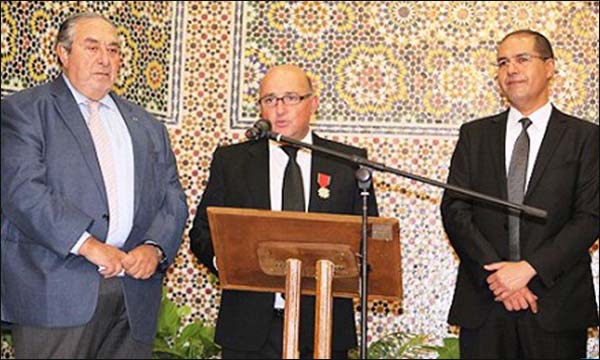 حفل توشيح موريس زانون بوسام العرش من درجة فارس