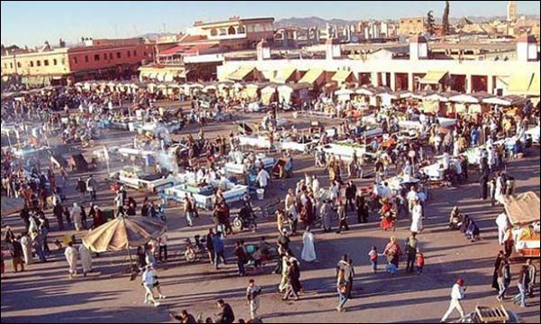 ساحة جامع الفنا في مدينة مراكش