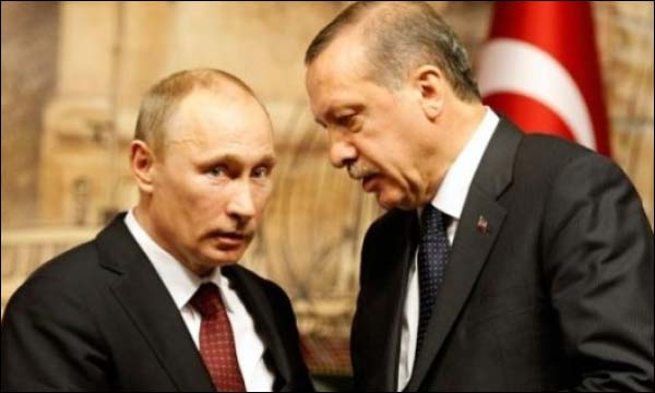 الرئيسان التركي أردوغان والروسي بوتين خلال لقاء سابق