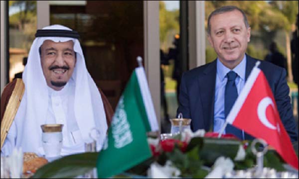 الرئيس التركي أردوغان والعاهل السعودي سلمان بن عبد العزيز