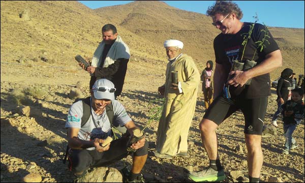 شجرات لزاكورة كهدية من عدائين مغاربة وأجانب