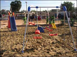 Douar Kharbouch - Arrondissement Aïn Chock : enfin une aire de jeux pour enfants