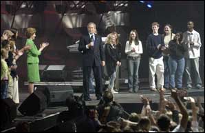 Investiture officielle, aujourd'hui, du Président George W. Bush : un second mandat sous le signe de la continuité