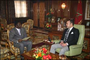 S.M. le Roi reçoit le ministre des Affaires étrangères du Sierra Leone