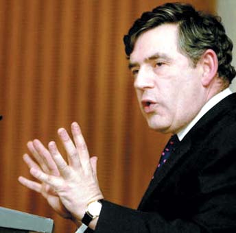 Gordon Brown entre en scène