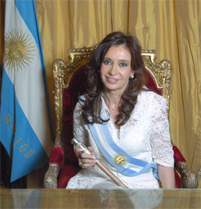 La présidente argentine à Madrid