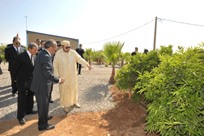 S.M. le Roi inaugure à Taroudant le projet de sauvegarde de la zone agrumicole de Sebt El Guerdane