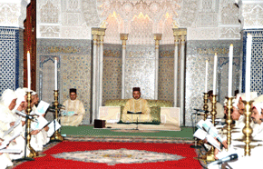 S.M. le Roi, Amir Al Mouminine, préside à Rabat une veillée religieuse en commémoration de l'Aïd Al-Mawlid Annabaoui