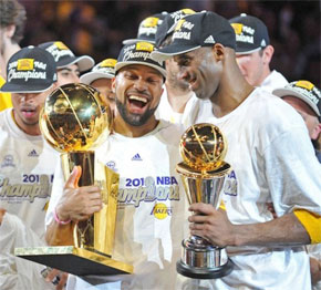 Les Lakers remportent leur 16e titre
