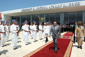 S.M. le Roi Mohammed VI inaugure le nouveau terminal de l'aéroport Al Hoceïma Acharif Al Idrissi, d'un coût global de 77 MDH
