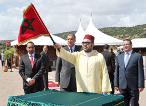 S.M. le Roi lance à Agadir les travaux de construction d'un barrage sur l'oued Ghazoua, pour un coût de 45 MDH