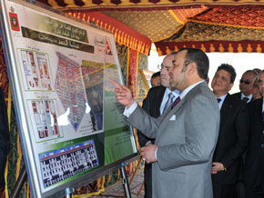 S.M. le Roi lance à Mediouna les travaux  de réalisation du projet immobilier «Al-Hamd»,  d'un coût global de 316 MDH
