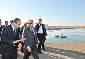 S.M. le Roi inaugure la station d'épuration des eaux usées de la ville de Oualidia, réalisée pour un investissement de 38,2 MDH