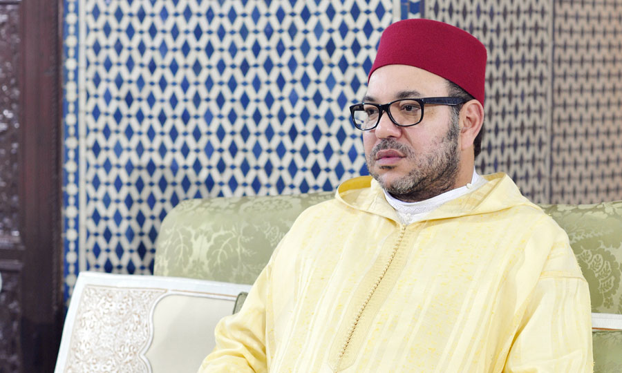 S.M. le Roi, Amir Al Mouminine, préside à la mosquée Al-Aâdam à Rabat une veillée religieuse en commémoration d'Al-Mawlid Annabaoui Acharif
