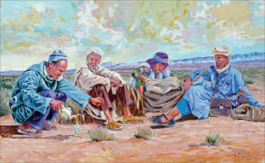 Une peinture aux couleurs du terroir