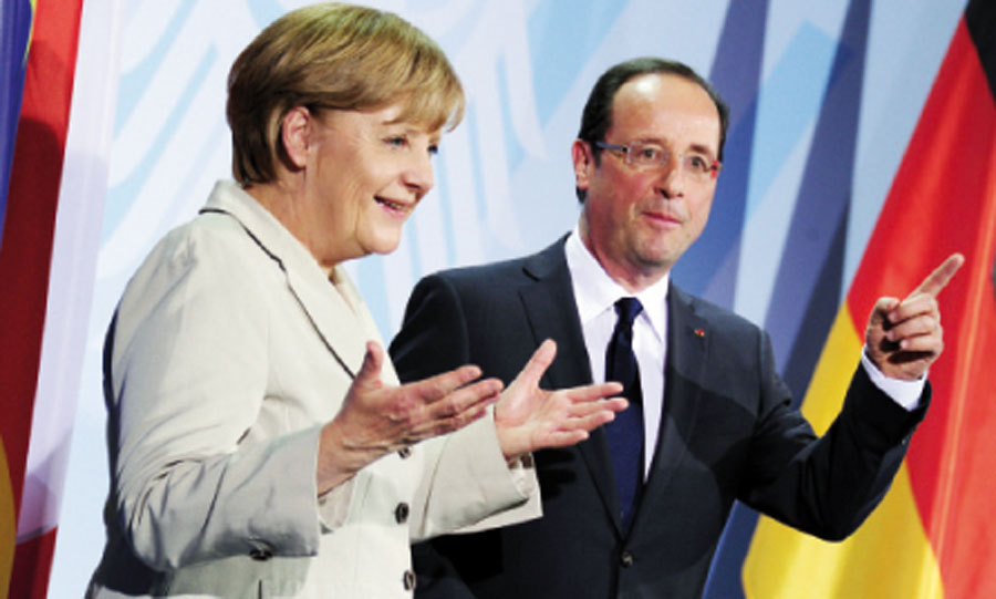 Merkel et Hollande solidaires de la Grèce