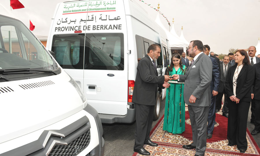 Sa Majesté le Roi à Berkane De nouveaux projets socioéconomiques voient le jour