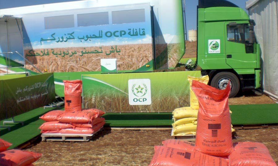 Une Caravane OCP Céréales à Meknès