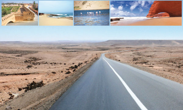 Sur la route du  Sud-Ouest marocain