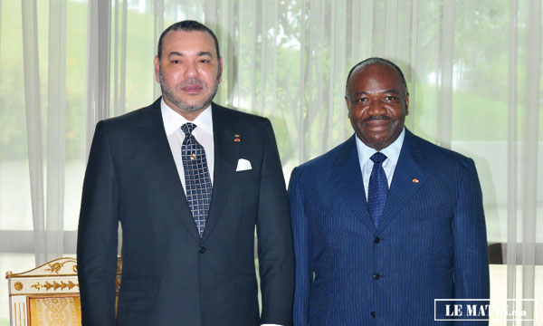 Entretiens en tête-à-tête entre Sa Majesté le Roi et le Président gabonais