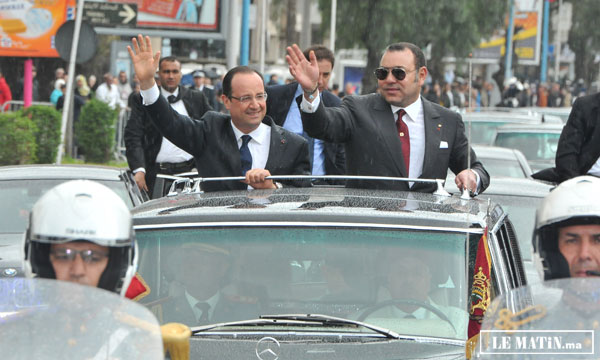 Cérémonie d’accueil officiel à Casablanca  du Président français