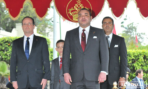 Cérémonie d’accueil officiel à Casablanca  du Président français