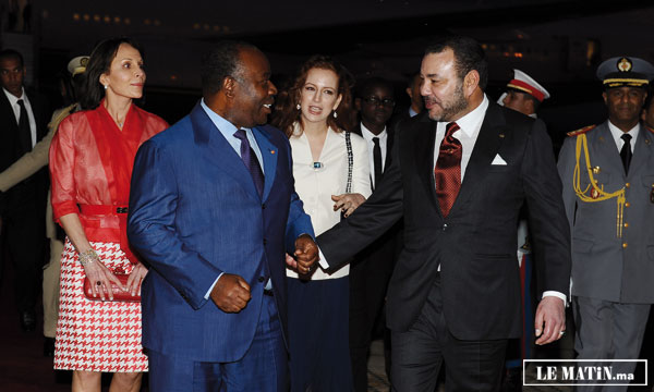 Arrivée au Maroc du Président gabonais