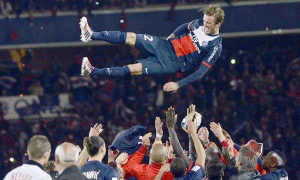 Le PSG dit adieu à Beckham