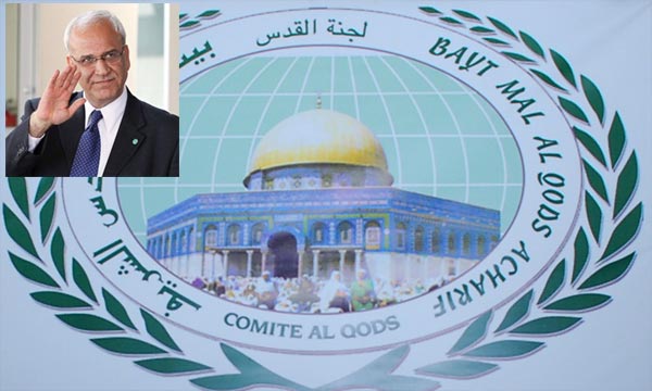 Saëb Erakat salue l'importante contribution du Comité Al-Qods