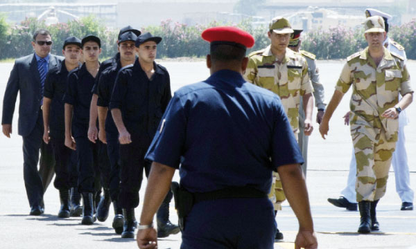 Libération des sept soldats égyptiens