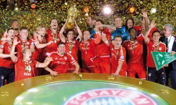 Le Bayern Munich réalise  le triplé historique