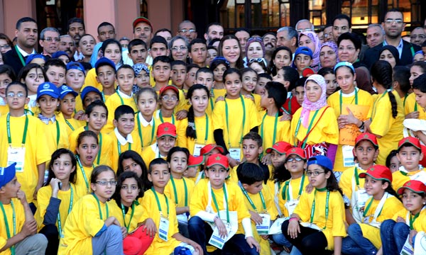 SAR La Princesse Lalla Hasnaa visite à Marrakech les stands