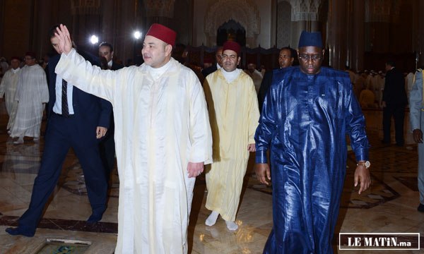 S.M. le Roi, Amir Al Mouminine accomplit la prière du vendredi à la mosquée Hassan II de Casablanca