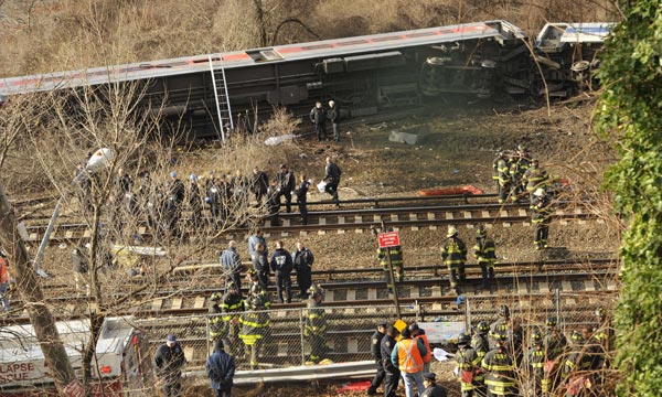 Accident de train mortel dans le Bronx
