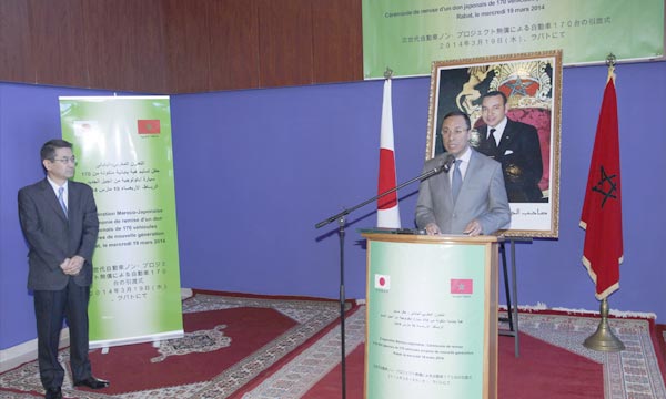 Le Japon offre 170 véhicules écologiques au Maroc