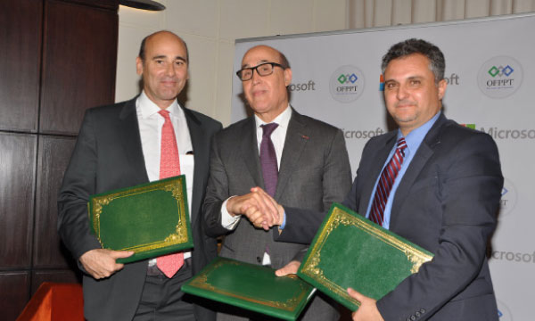 L’OFPPT consolide son partenariat  avec Microsoft Maroc