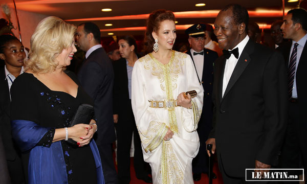 S.A.R la Princesse Lalla Salma prend part à Abidjan au dîner-gala de la Fondation Children Of Africa