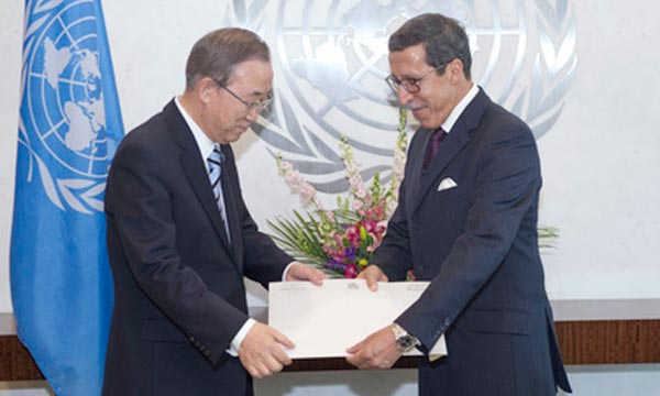 Omar Hilale présente ses lettres de créance à Ban Ki-Moon
