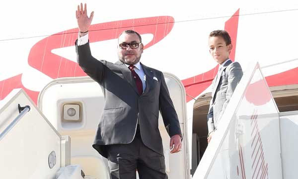 Sa Majesté le Roi quitte Tunis au terme  de sa visite officielle en Tunisie