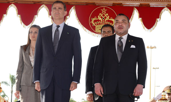Cérémonie d'accueil officiel à Rabat de S.M. le Roi Felipe VI d'Espagne et de la Reine Leitizia